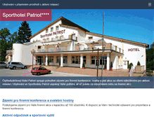 Tablet Screenshot of hotelpatriot.cz