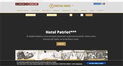 Desktop Screenshot of hotelpatriot.sk