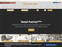 Tablet Screenshot of hotelpatriot.sk